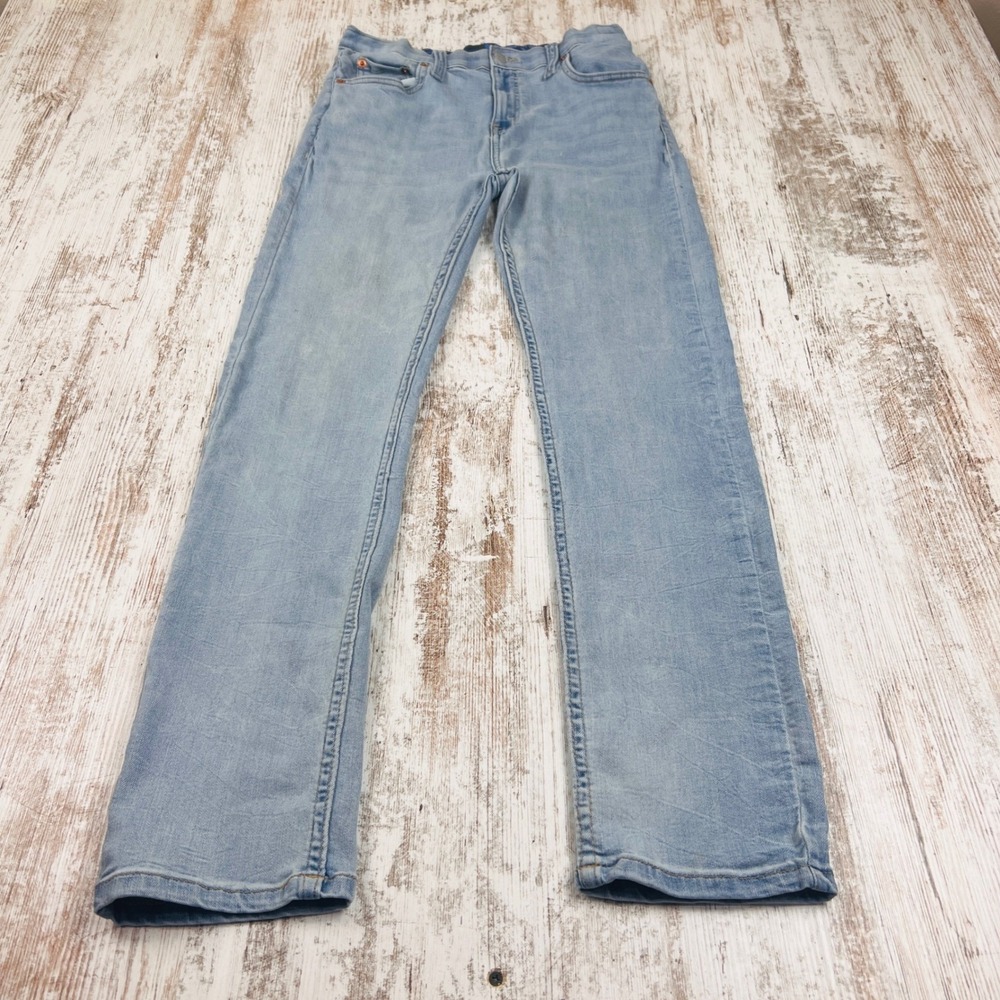 Levi's 502 Strong Performance Jeans Boys 18R Light Wash Tapered Skater Denim
